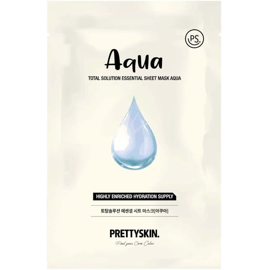 PRETTYSKIN Total Solution Essential Sheet Mask AQUA ...