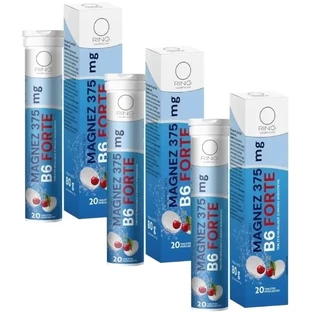 Ring Magnesium 375 mg B6 Forte 20 Brausetabletten Mehrfachpackung ...