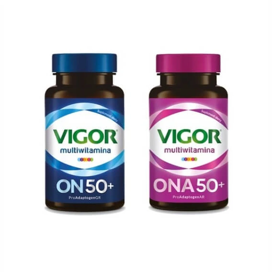 VIGOR ON 50+ multivitaminesupplement 60 tabletten + VIGOR ...