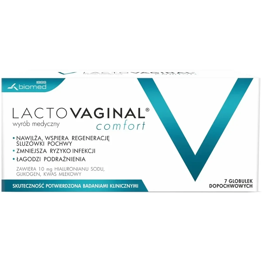 Lactovaginaal Comfort, -, bol.vaginaal, 7 bolletjes