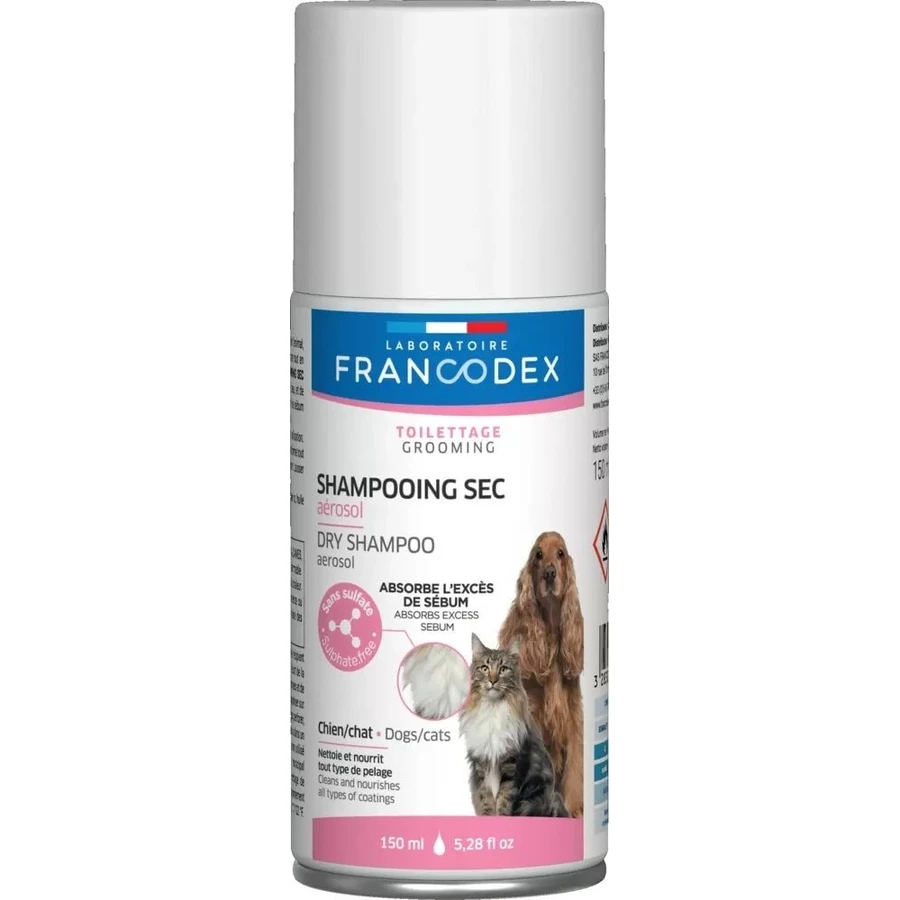 FRANCODEX Dry shampoo for dogs and cats with jojoba oil ...