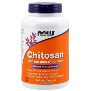 NOW FOODS Chitosan + Chromium 240 capsules.