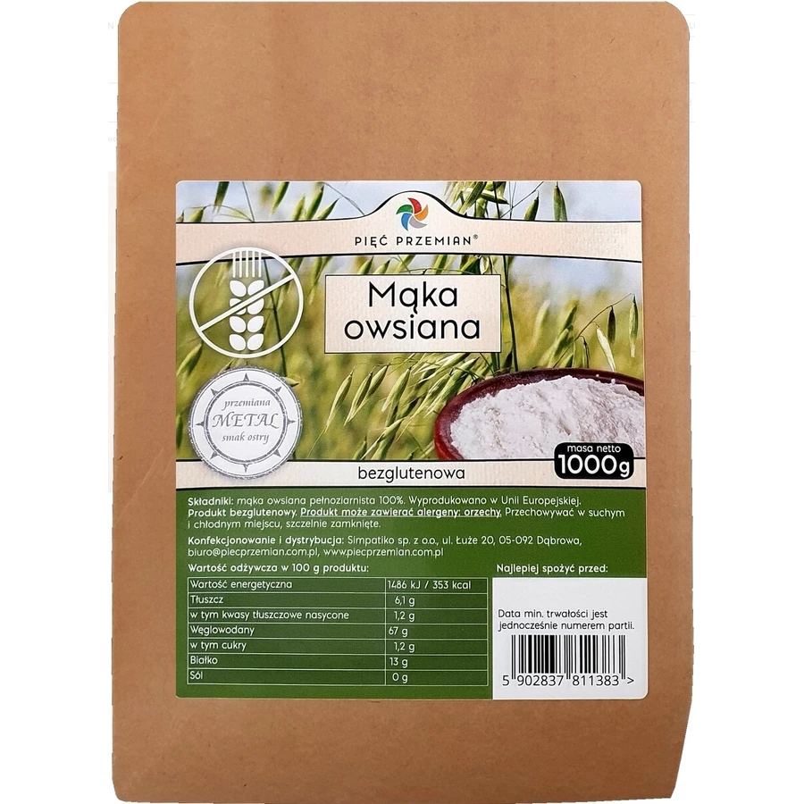 Five Transformations Gluten-free oat flour 1000 g