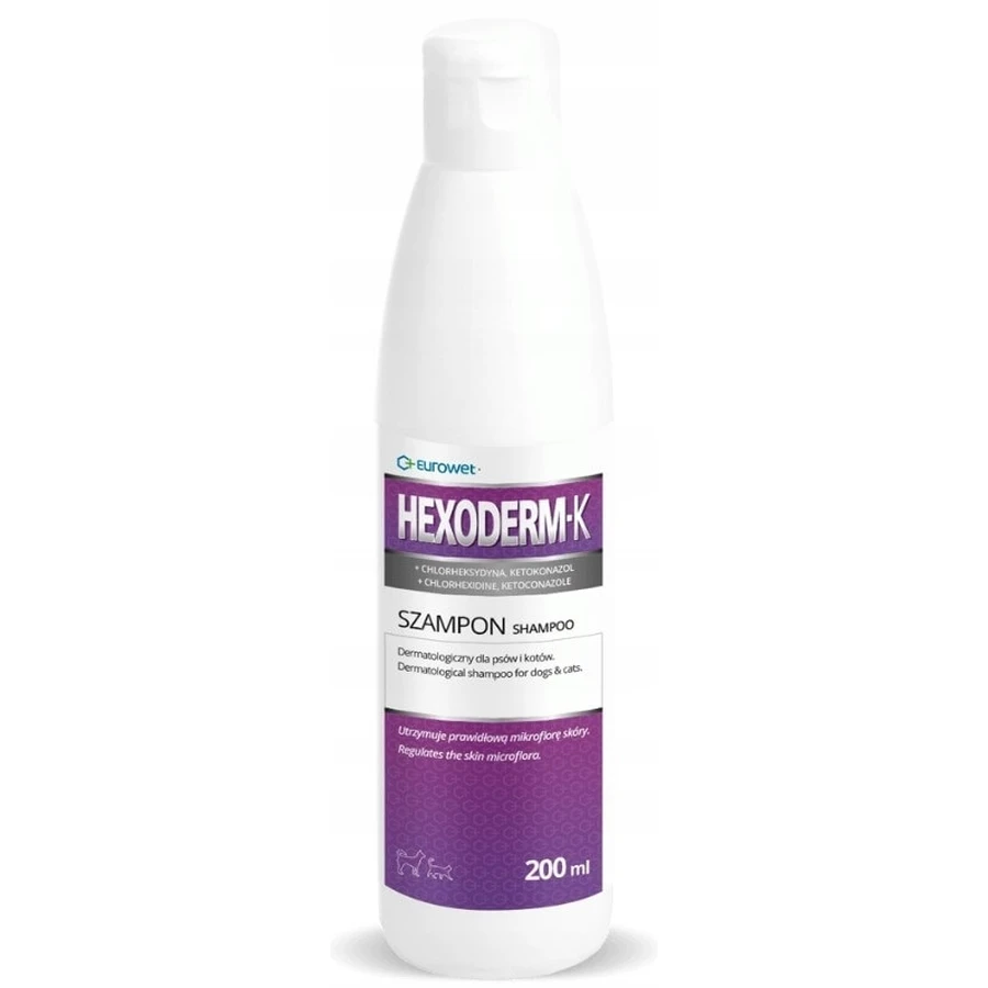 Eurowet Hexoderm Shampoo met Chloorhexidine voor Honden 200 ml