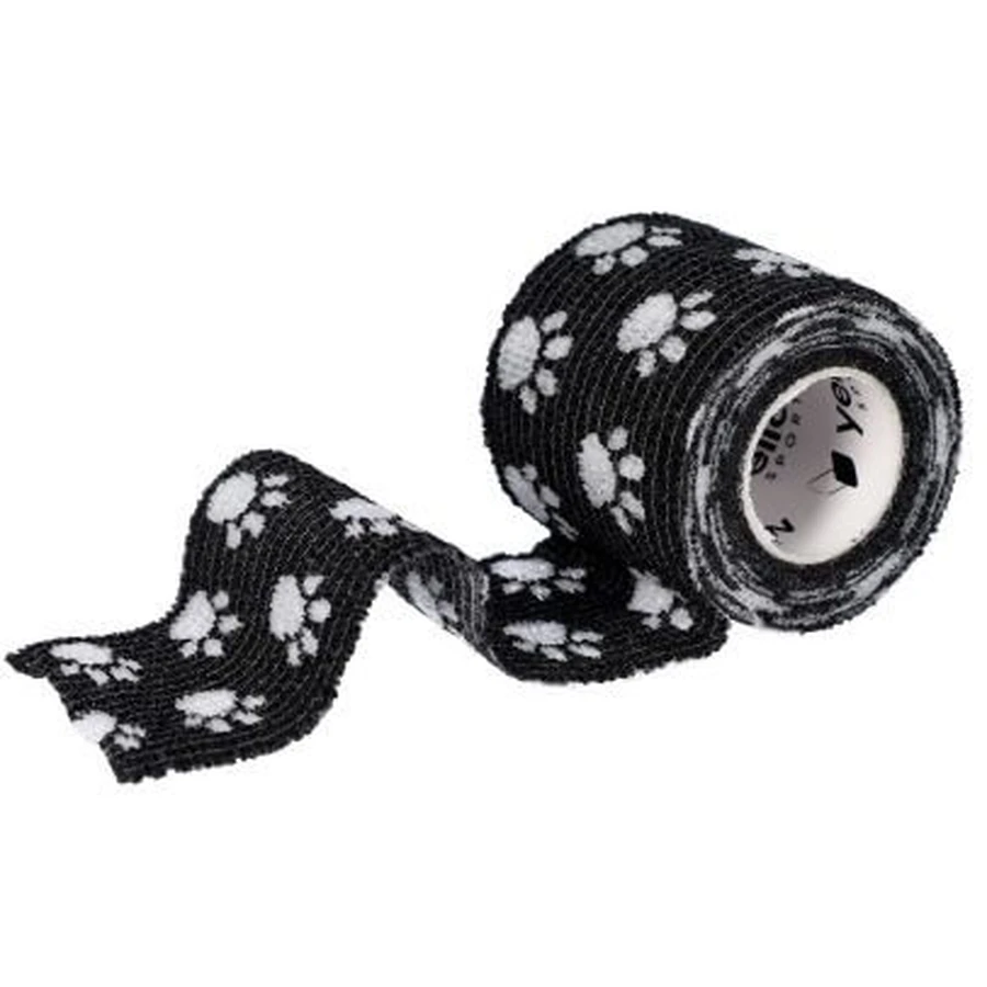 Venda cohesiva YellowBand 5 cm x 4,5 m negra en patas 1 ...
