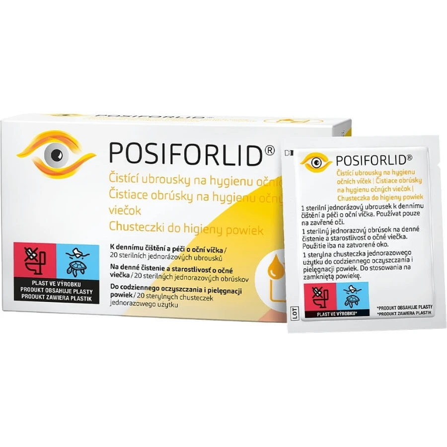 Posiforlid Eyelid Wipes 20 pcs.