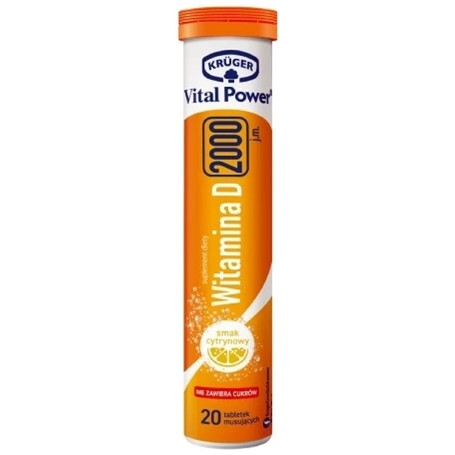 Kruger Vital Power Vitamin D 2000 IU. 20 tablets ...