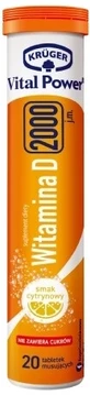 Kruger Vital Power Vitamin D 2000 IU. 20 tablets ...