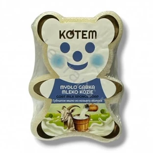 KOTEM Savon éponge au lait de chèvre 130 g
