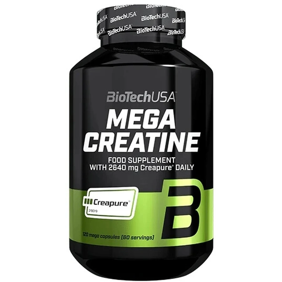 BioTech USA Mega Creatine Monohydrate 120 capsules