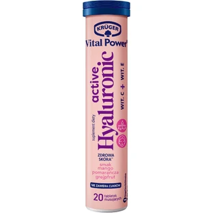 Kruger Vital Power For Hair grapefruit flavor 20 tablets ...