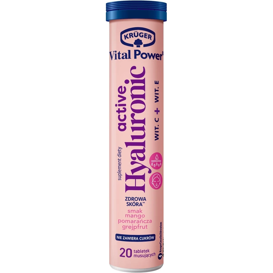 Kruger Vital Power For Hair grapefruit flavor 20 tablets ...