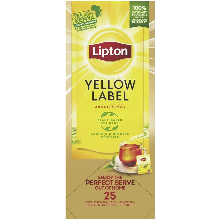 Lipton Yellow Label Zwarte Thee 25 builtjes