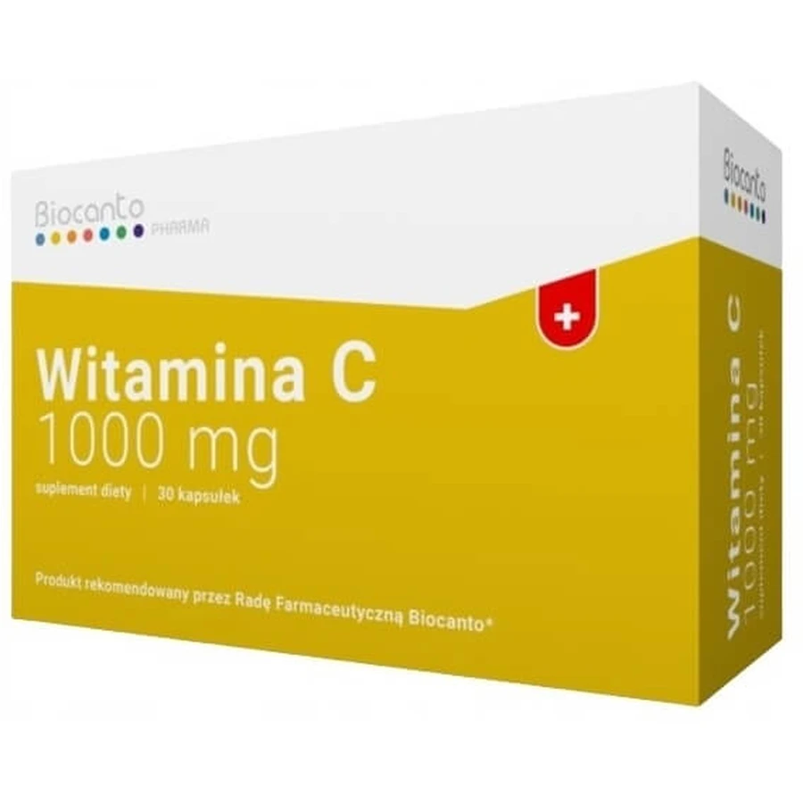 BIOCANTO Vitamin C 1000 mg 30 capsules.