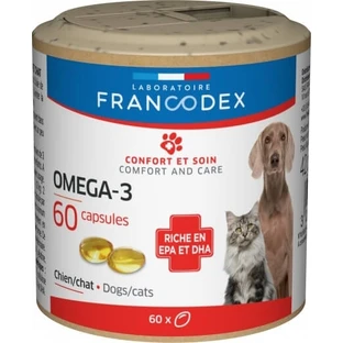 FRANCODEX Omega-3 entzündungshemmende Kapseln für Hunde und Katzen ...