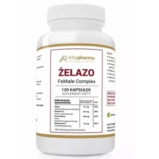 Altopharma Iron Chelate Complex 120 capsules