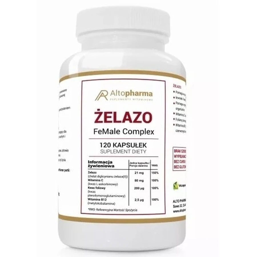 Altopharma Iron Chelate Complex 120 capsules
