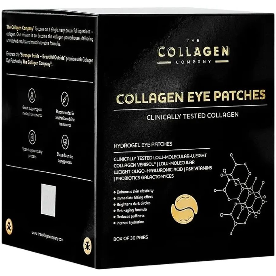 The Collagen Company Parches de colágeno para los ojos, 30 pares