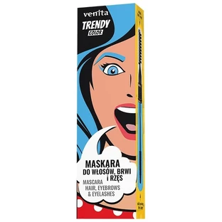 Venita Trendy Color Mascara 3-en-1 pour cheveux, sourcils et cils No. ...