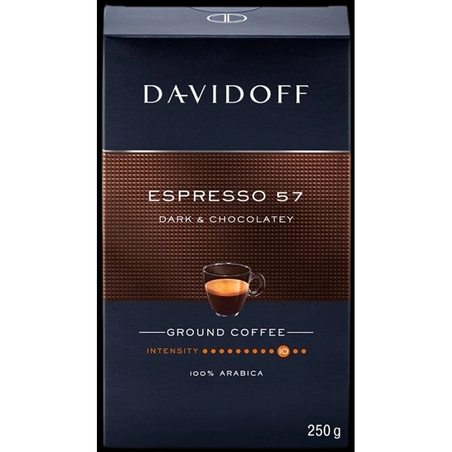 Davidoff Espresso 57 Dark Chocolatey ground coffee 250g