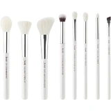 Jessup White/Silver Mix Hair Brush Set Eye brushes 8 pcs.