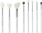 Jessup White/Silver Mix Hair Brush Set Eye brushes 8 pcs.