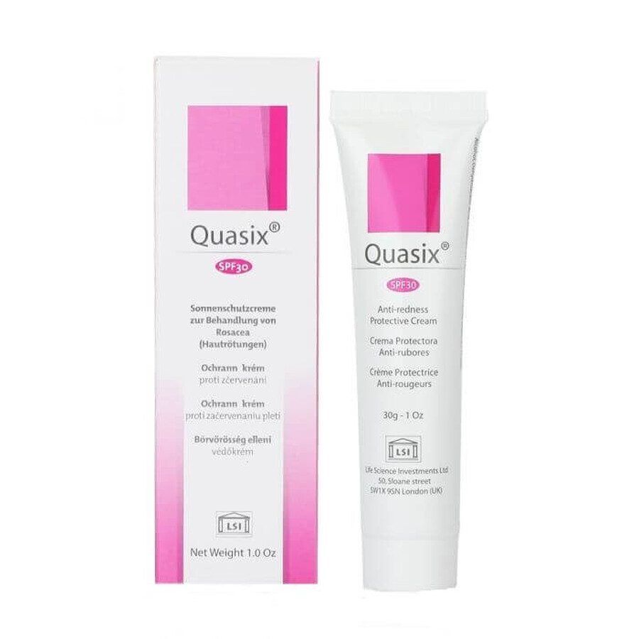 Acquista Crema anti-arrossamento con SPF 30 Quasix, 30 g, Life Science Investments Crema anti-arrossamento con SPF 30 Quasix, 30 g, Life Science Investments