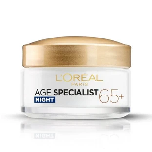 Age Specialist 65+ Crema de noche nutritiva antiarrugas, 50 ml, Loreal