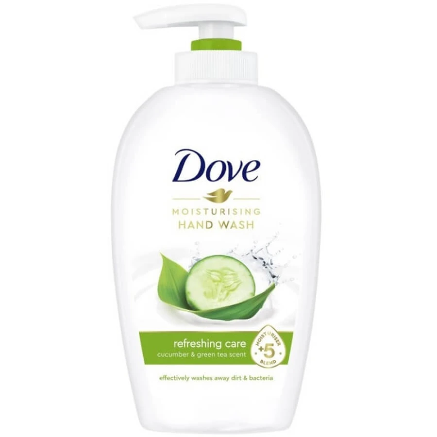 Savon liquide Dove senteur concombre et thé vert 250 ml.