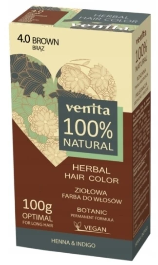 VENITA 100% NATURAL dye 4.0 brown 100 g