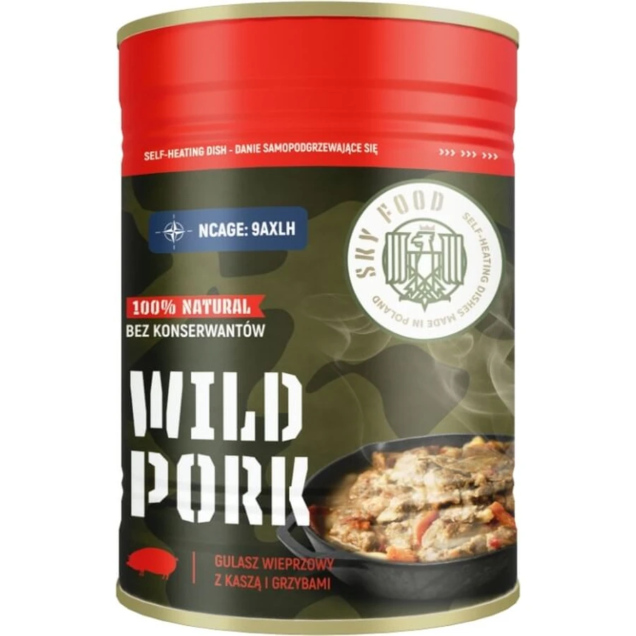 SKY FOOD Stoofpotje van varkensvlees met grutten en champignons 400 g