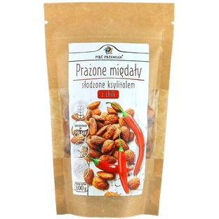 Five Transformations Roasted Almonds with Xylitol and Chilli 100 g