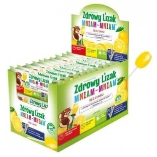 Gezonde lolly Yummy Yummy citroensmaak traandruppel 40 stuks