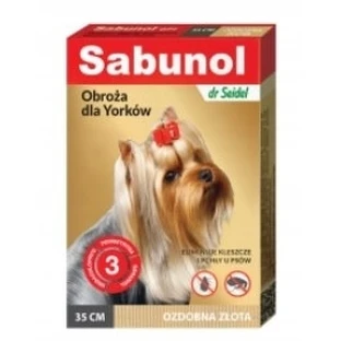 Sabunol GPI flea collar 35cm gold decorative