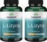 Swanson L-lizină 500mg 100 capsule Multi-pack x 2