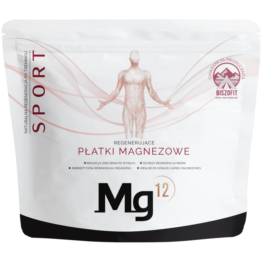 Mg12 SPORT Flocons de magnésium pour le bain 1kg.