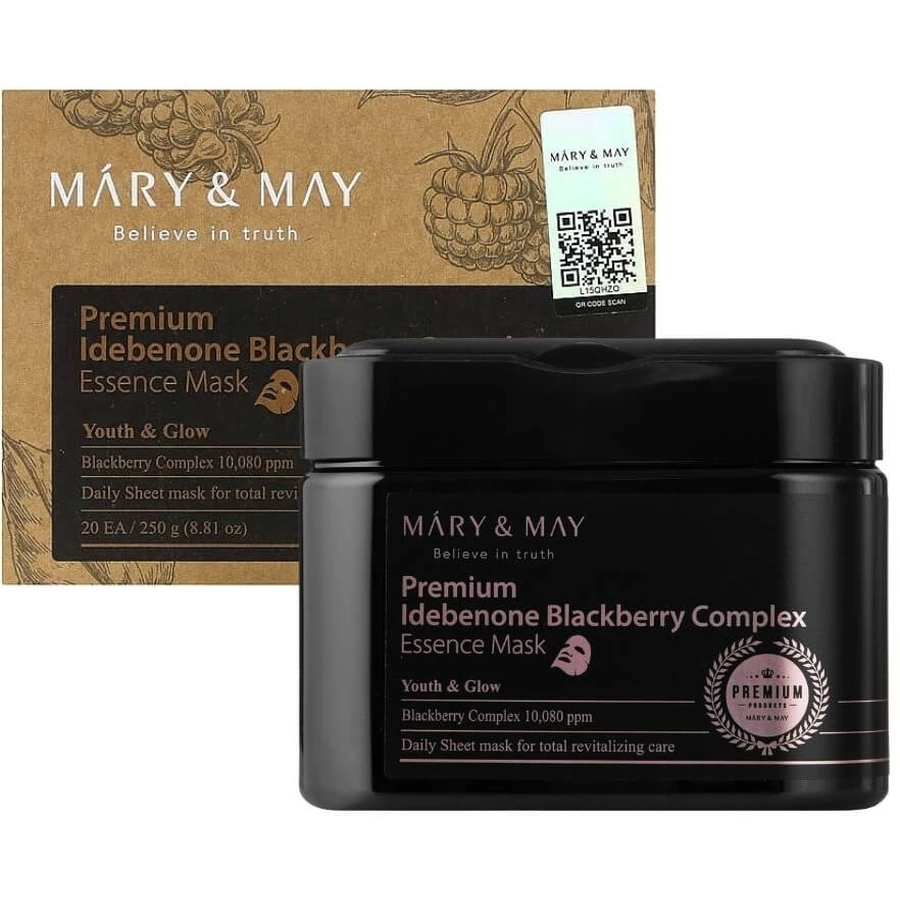 Mary&May Premium Idebenon Blackberry Complex Ampoule Mask ...