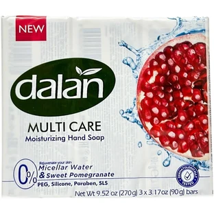 Dalan Multicare Pomegranate Fruit bar soap set 3 x 90 g