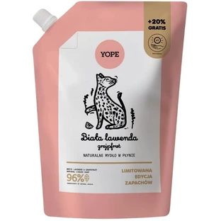 YOPE Flüssigseife Weiß Lavendel Grapefruit Refill 600 ml