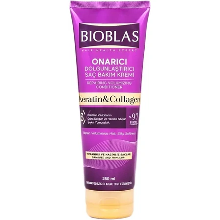 Bioblas – Collageen-Keratine Conditioner voor Fijn en Beschadigd Haar 250 ml