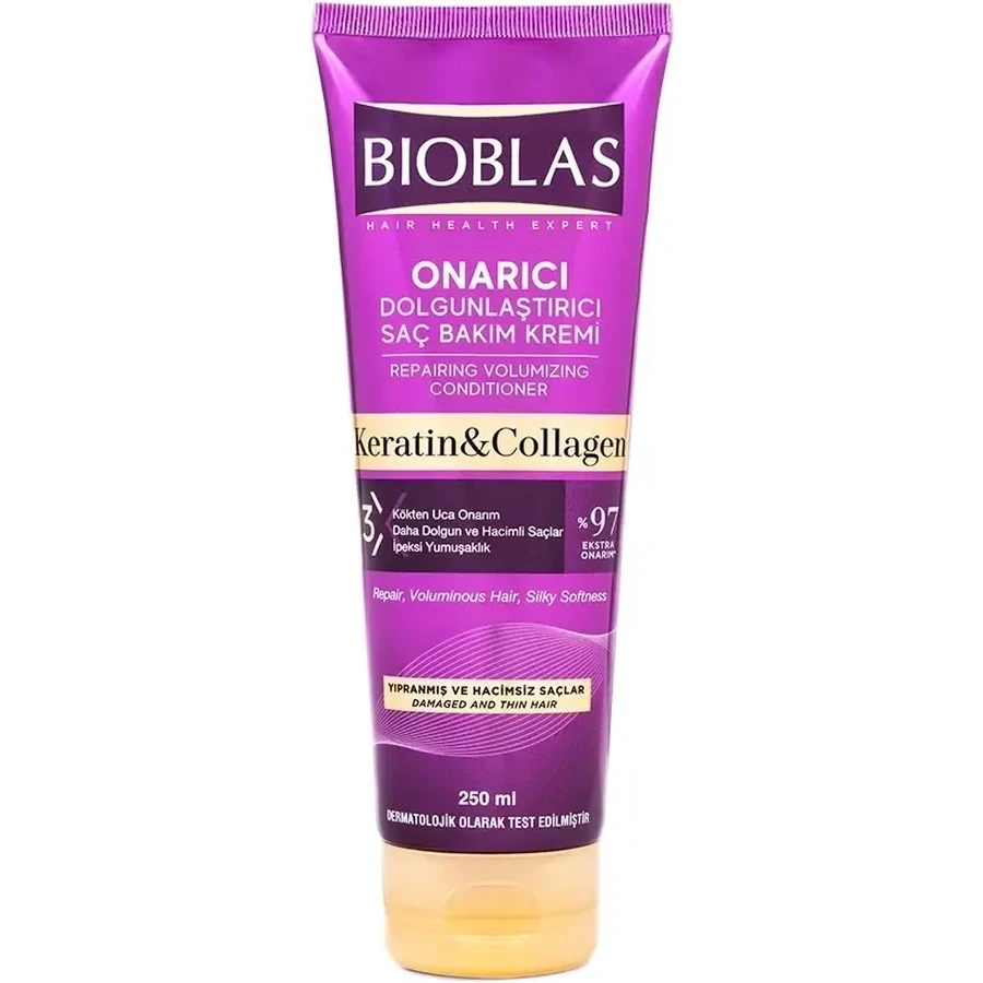 Bioblas – Collageen-Keratine Conditioner voor Fijn en Beschadigd Haar 250 ml