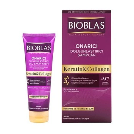 Bioblas – Collageen-Keratine Conditioner voor Fijn en Beschadigd Haar 250 ml