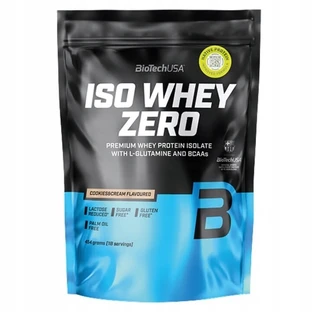 BioTech USA Iso Whey Zero Cookies Cream sabor a proteína ...