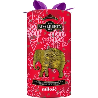 ADALBERT'S Té negro de Ceilán, fresa y papaya 80 g