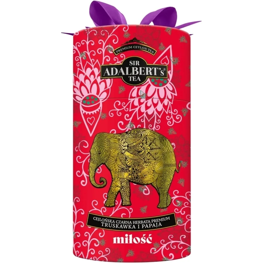 ADALBERT'S Té negro de Ceilán, fresa y papaya 80 g