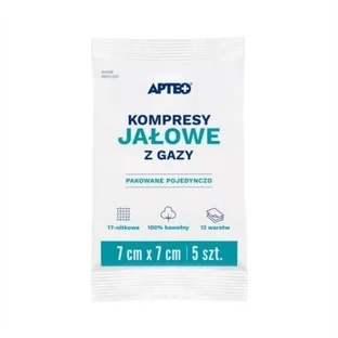 APTEO CARE sterile gauze compresses 7x7cm 5 pieces