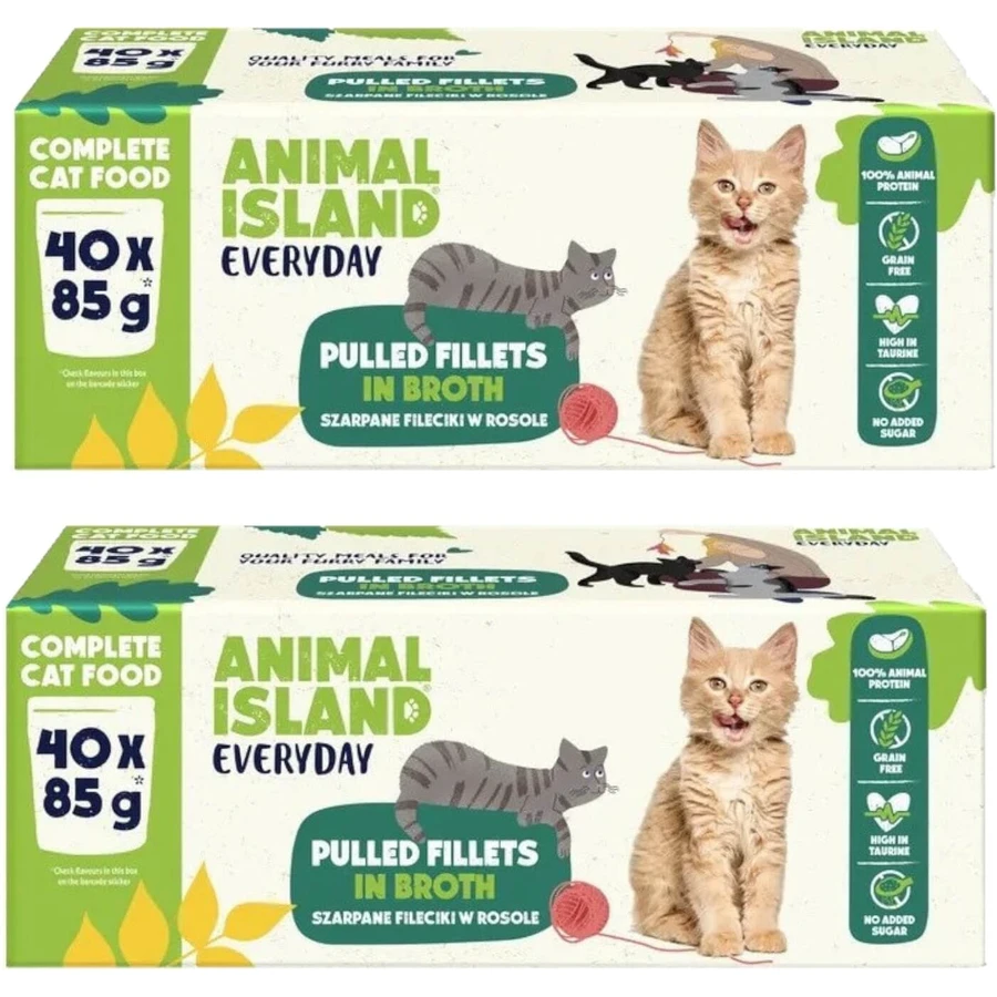 Animal Island Natvoer kalkoen en witvis 40 x ...