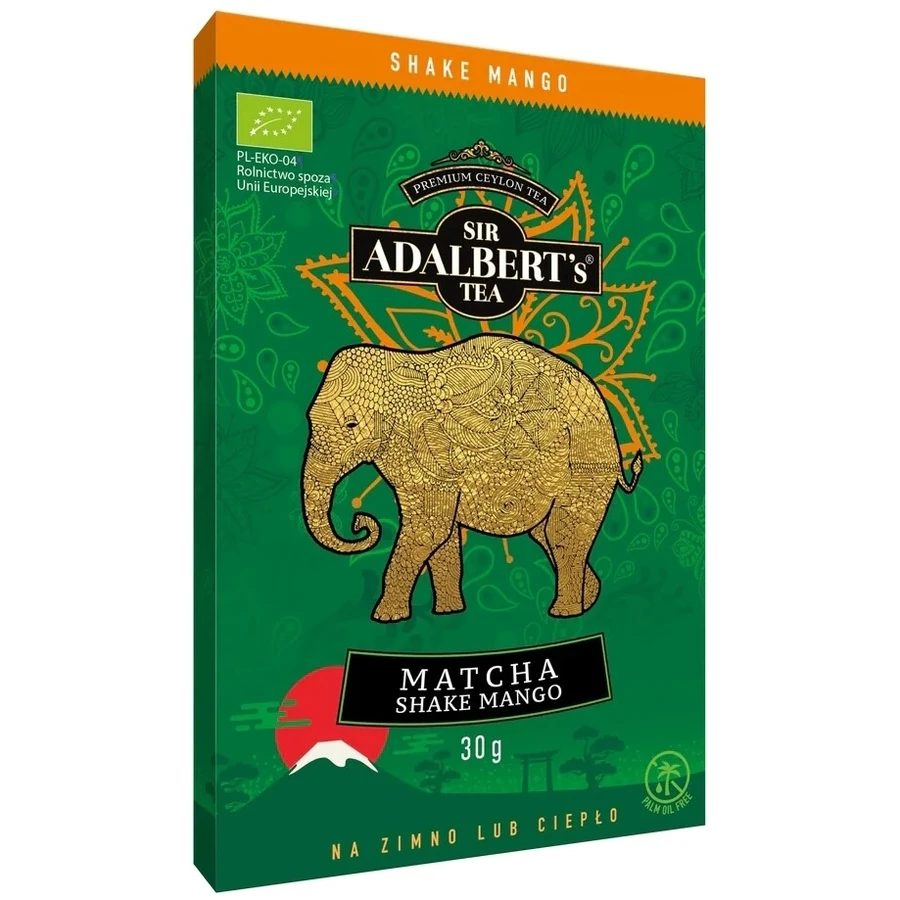 ADALBERT'S Matcha Shake latte organic Mango 30 g