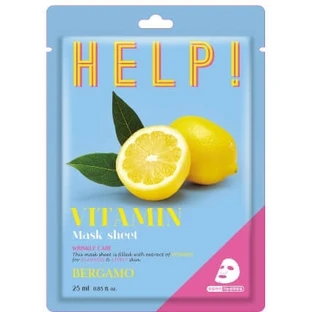 Bergamo Help Masque en feuille revitalisant aux vitamines ...