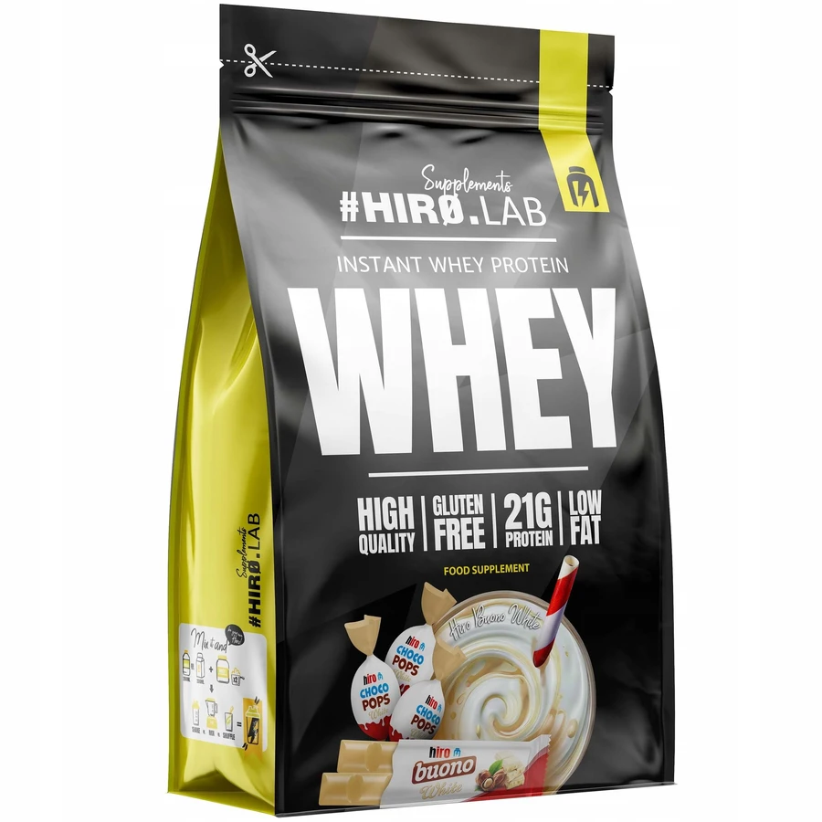 HIRO.LAB Instant Whey Protein Eiwitsupplement smaak kinder ...